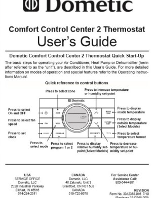 DOMETIC RV Motorhome Refrigerator Service Manual Set 720 Pages for